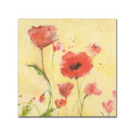 Trademark Fine Art Sheila Golden 'Poppy Garden 1' Canvas Art, 24x24 SG05794-C2424GG